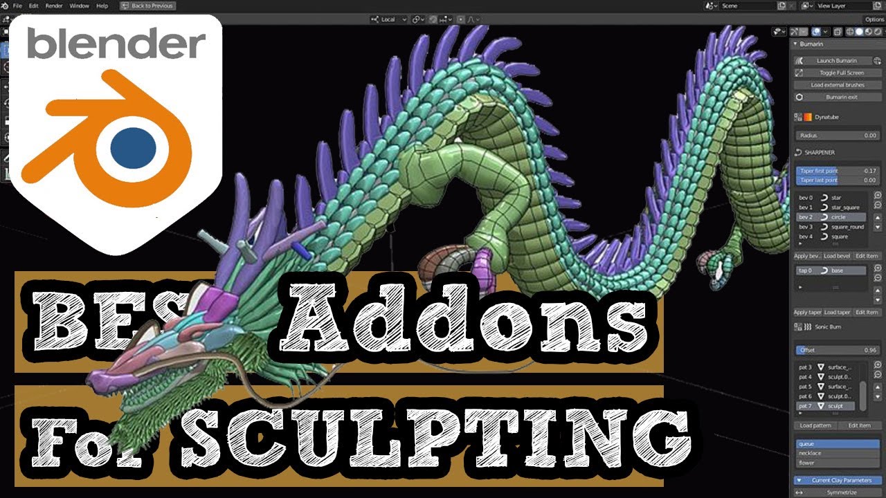 Blender sculpting Addons