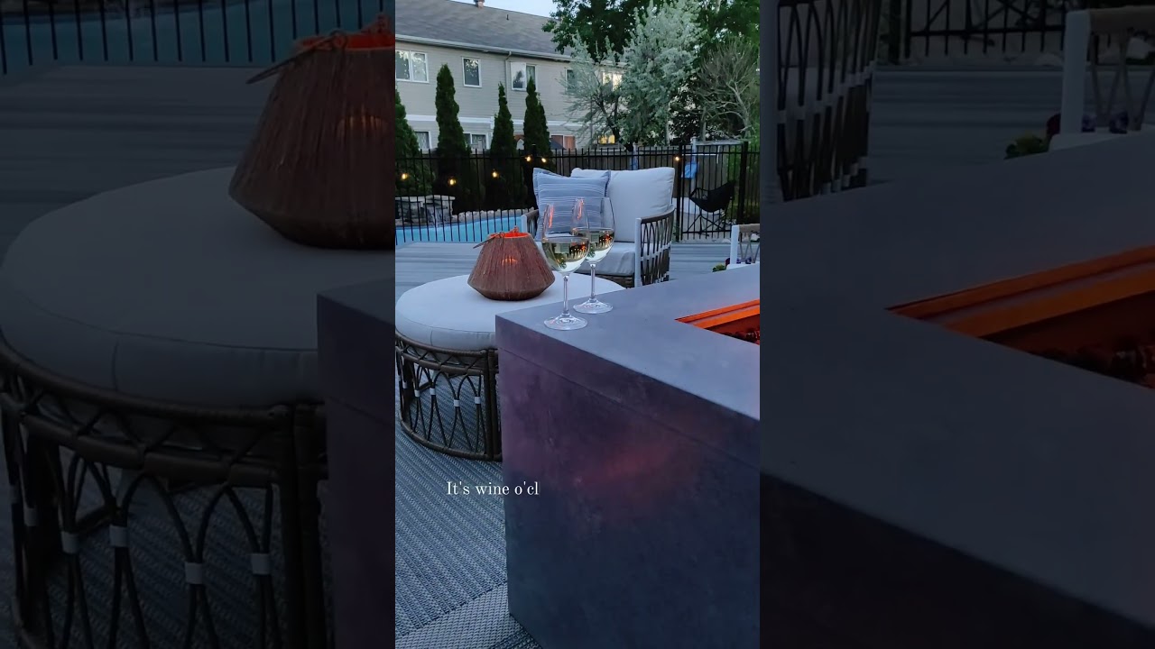 Patio Ideas Backyard | Fire Pits Backyard Ideas | Outdoor Propane Fire Pit Table #shorts #patio #diy