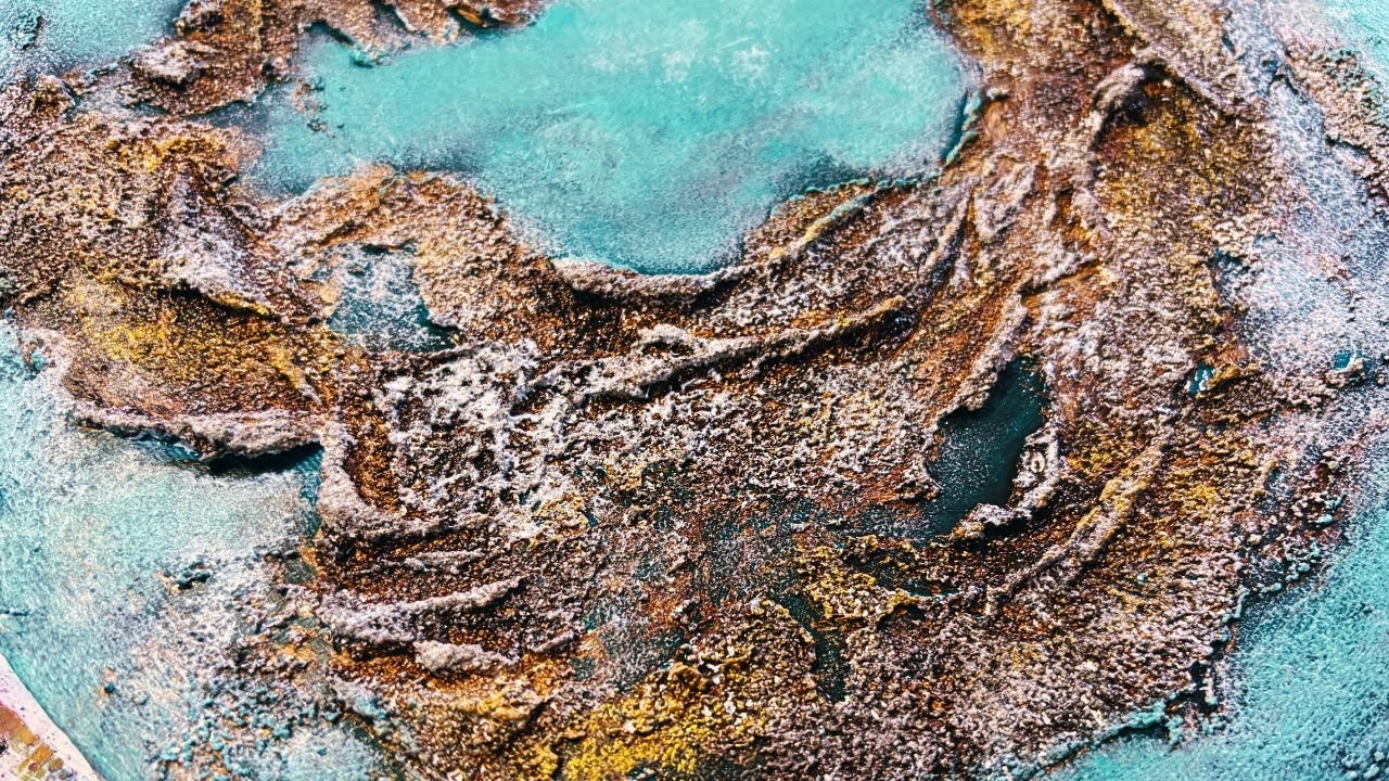 Create JAW-DROPPING Textured Abstract Art On Canvas / Acrylic Painting Technique