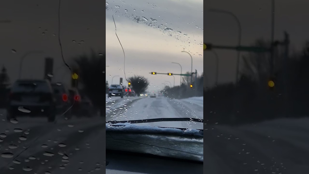 Blowing heavy's snow last night