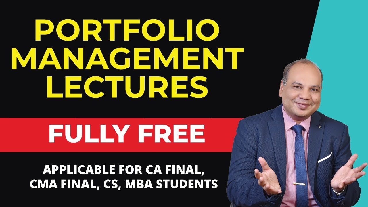 Watch Free Portfolio Management Lectures | CA Vinod Kumar Agarwal On AS Foundation's YouTube Channel