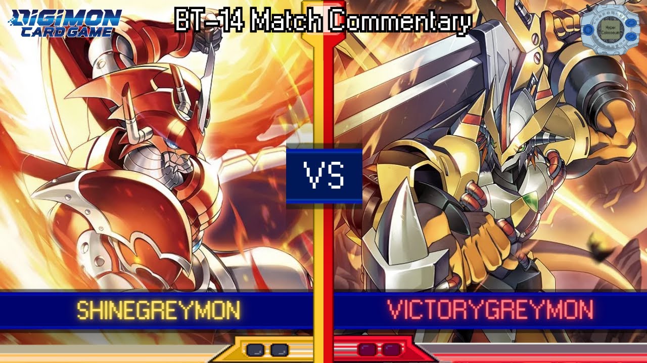 ShineGreymon vs VictoryGreymon - BT-14 Matchplay Commentary