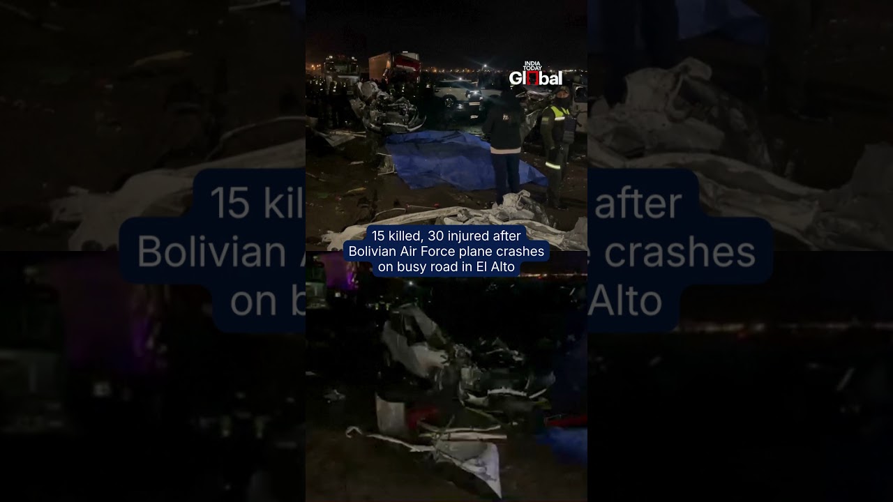 Bolivian Air Force Plane Carrying Cash Crashes in Bad Weather, Kills 15, Injures 30 in El Alto