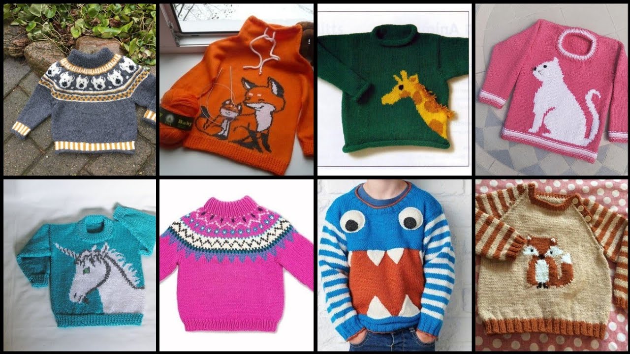 Latest Graph Sweater Knitting Pattern for Baby/Woolen Knitted Baby Sweater Design