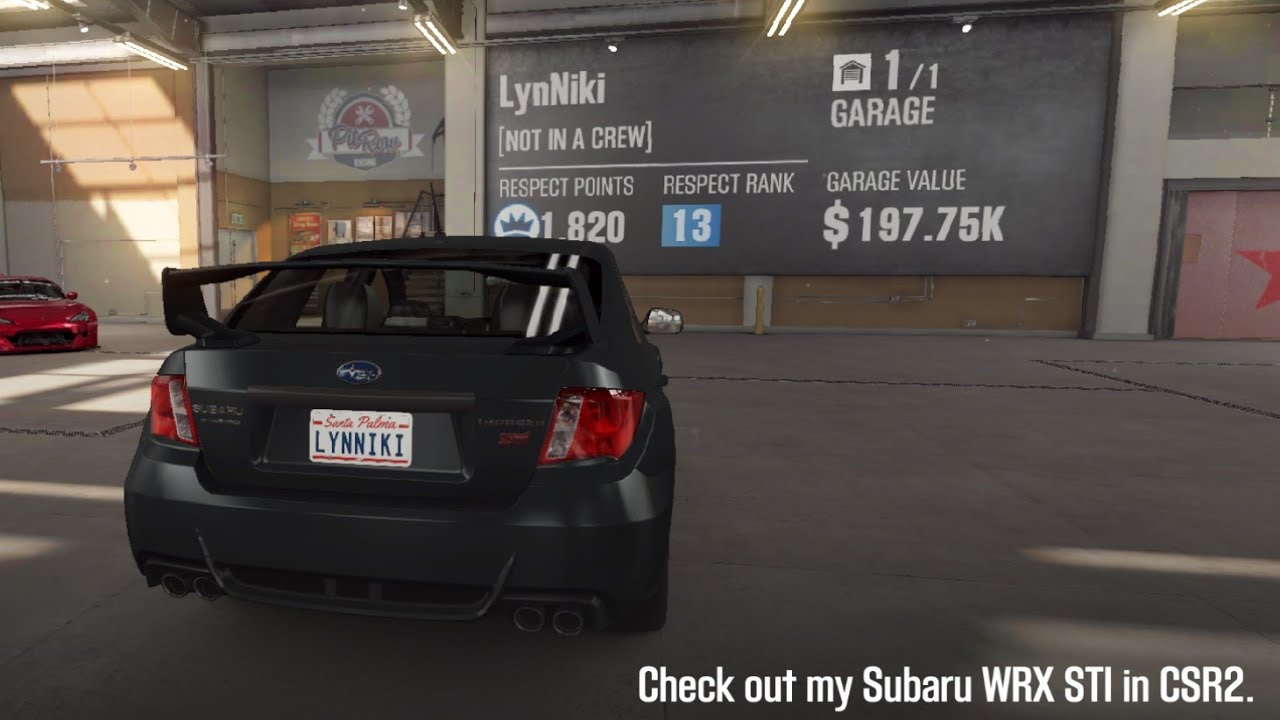 Subaru sucks... CSR gameplay