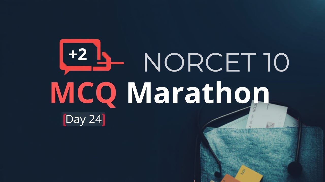 NORCET 10 MCQ'S MARATHON DAY - 24