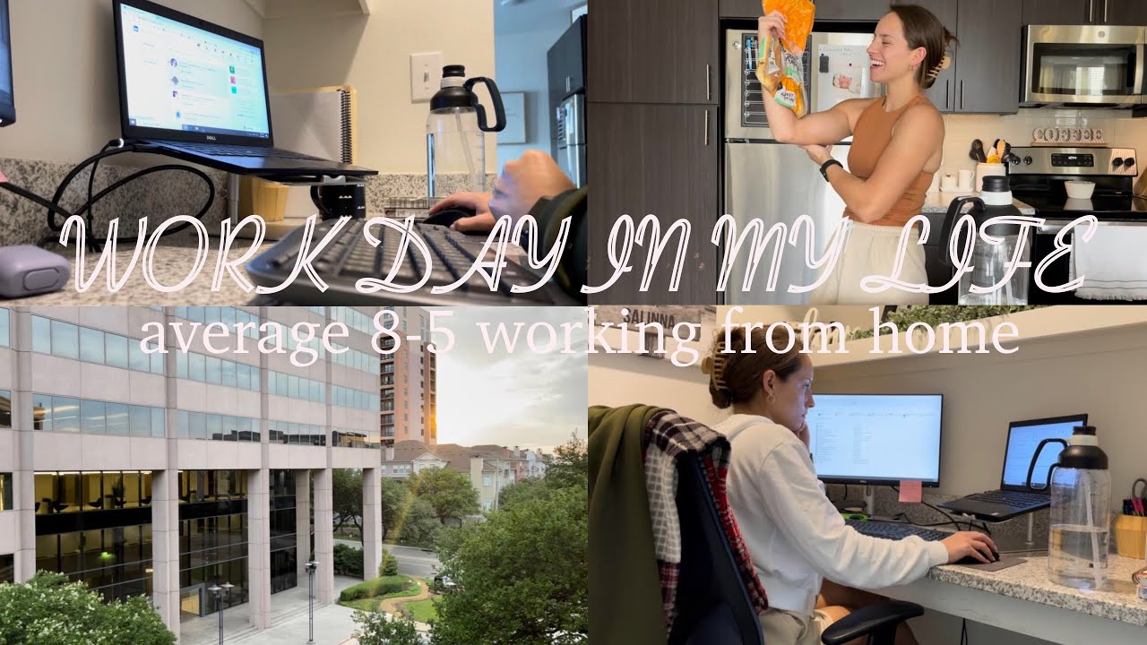 work from home day in my life // corporate america - IT Recruiting