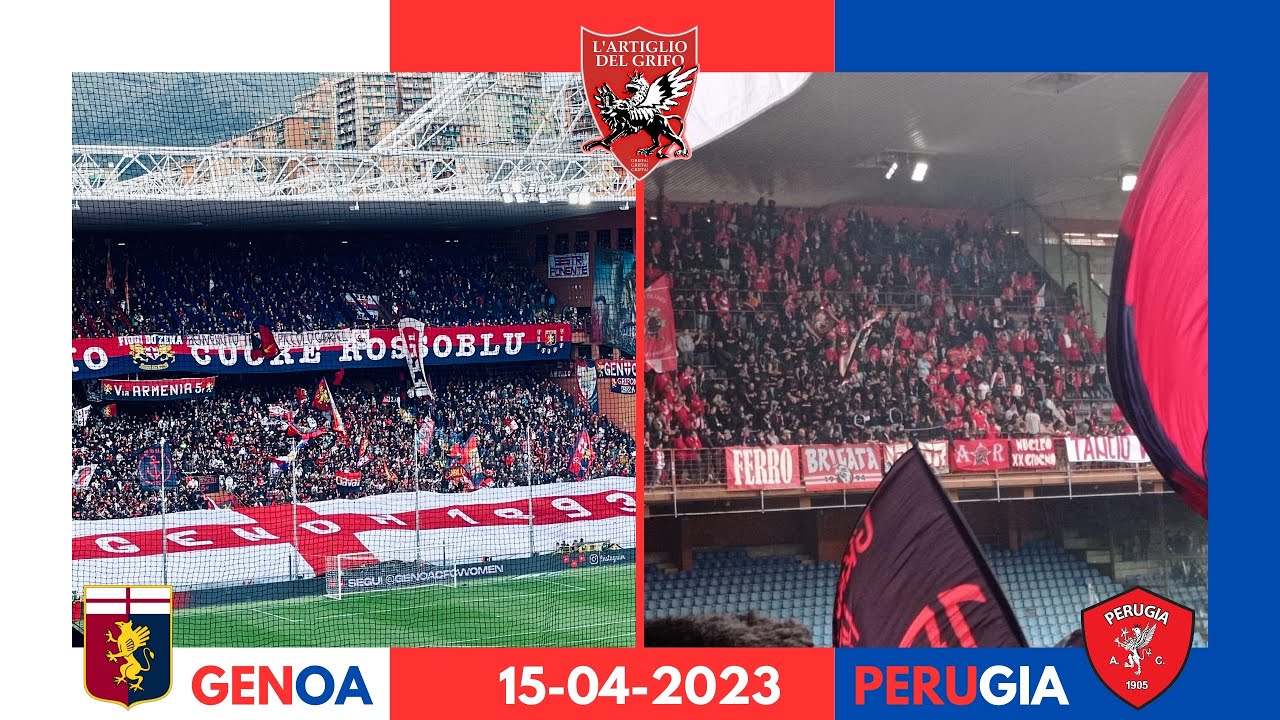 Uniti sotto il segno dei Grifoni 🤍❤️💙 | Genoa Perugia - 15-04-2023