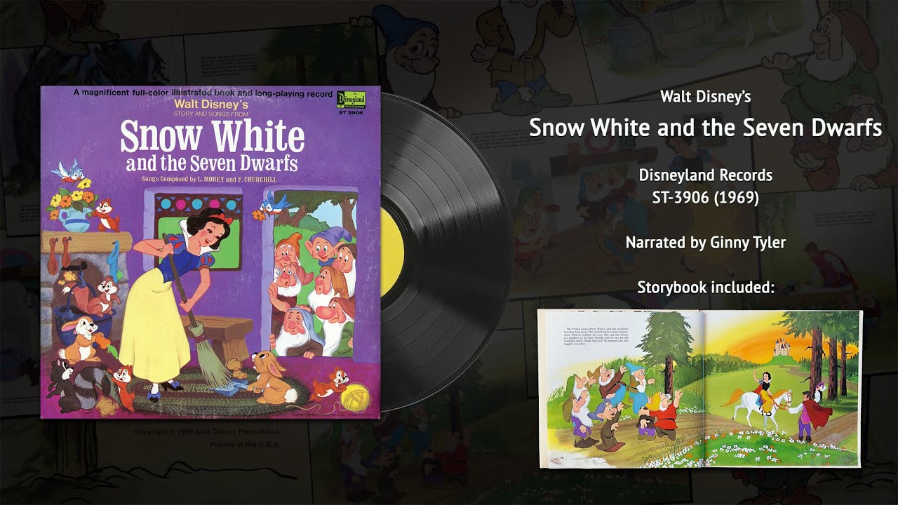 Walt Disney's Snow White and the Seven Dwarfs, told by Ginny Tyler (ST-3906) | Vintage Disney Vinyl