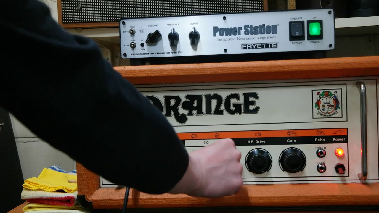 Orange OR120 (with original 4x12 cab) and Fryette Power Station