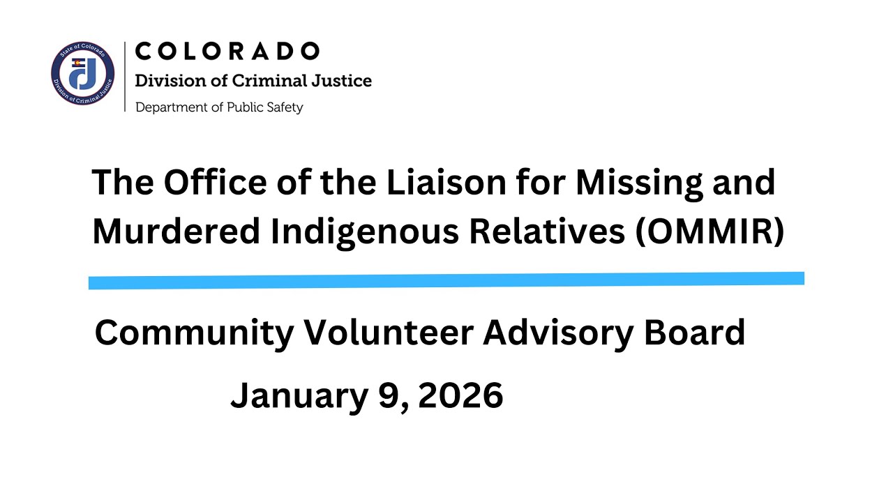 OMMIR  Community Volunteer Advisory Board   01 09 2026