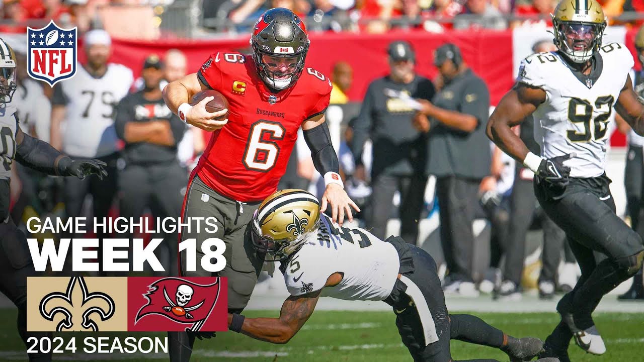 New Orleans Saints vs. Tampa Bay Buccaneers | 2024 Week 18 Game Highlights