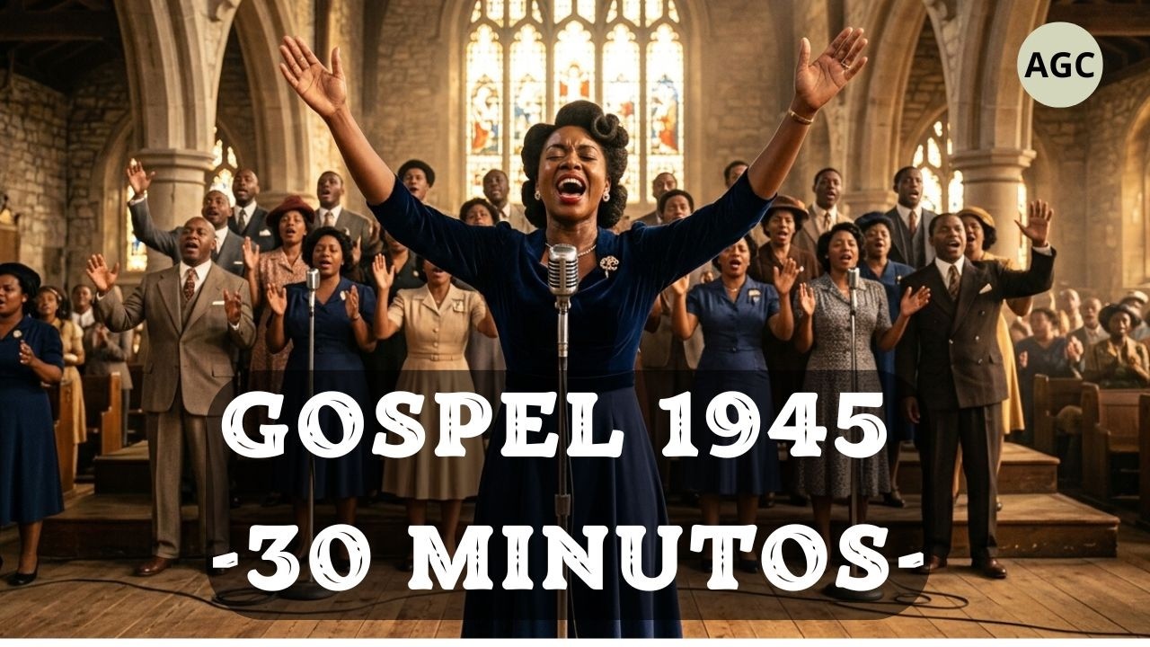🔥 Gospel Clásico 1945 | “Cristo Vive en Mí” y Más Canciones de Adoración a Jesús 🎹