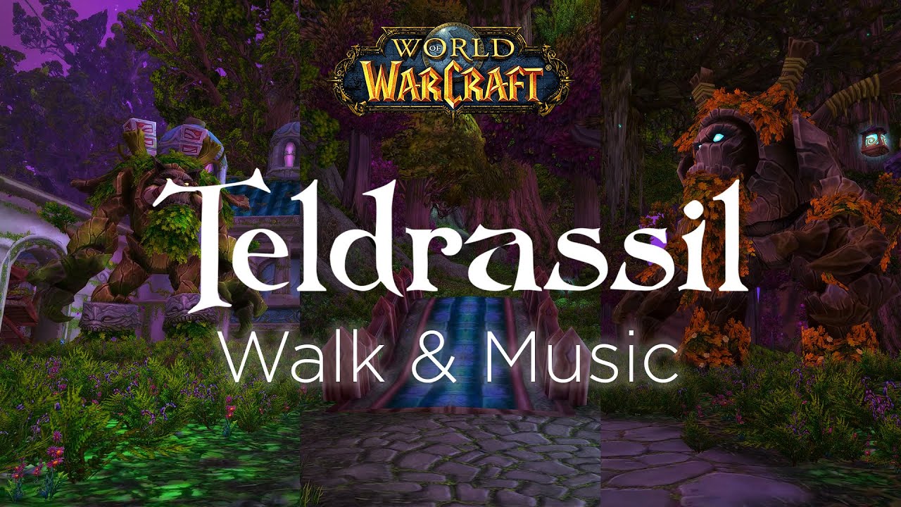 World of Warcraft | Walking through Teldrassil | Music and Ambience