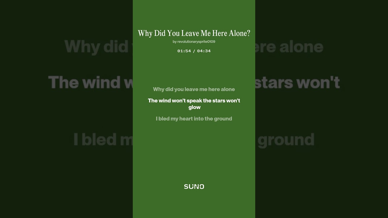 🎵 gospel music 07 Why Did You Leave Me Here Alone_