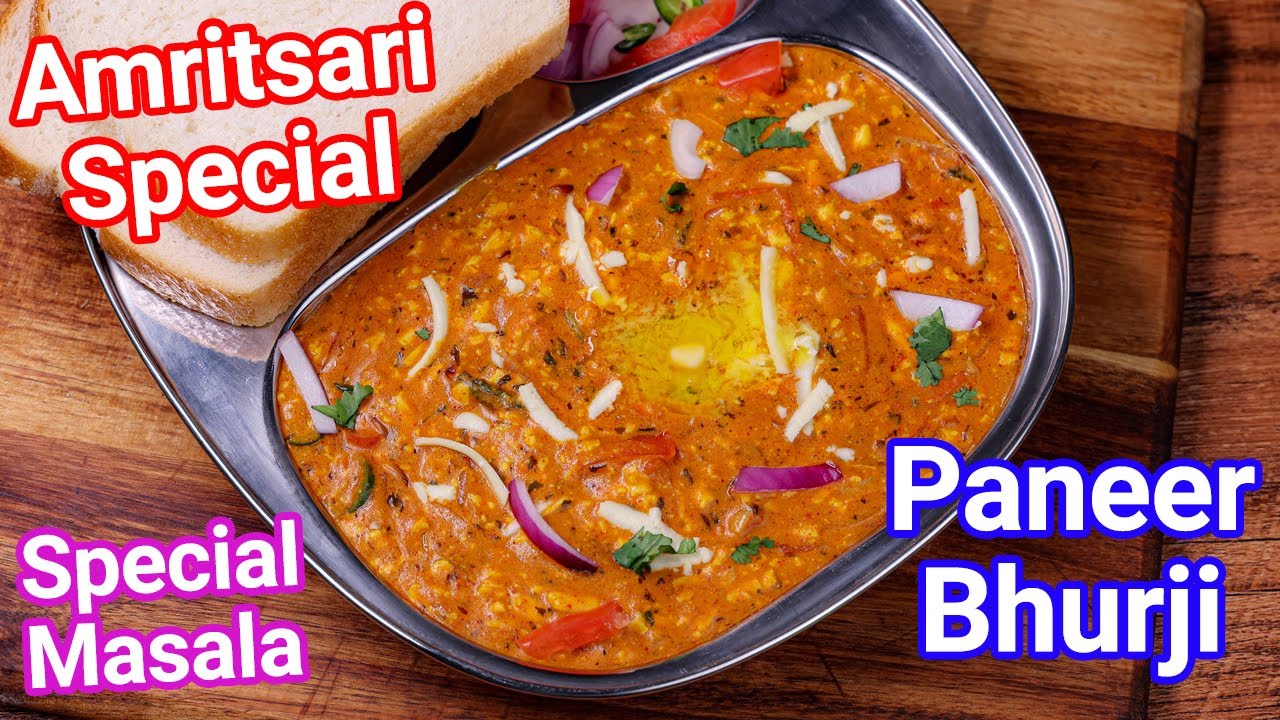Amritsari Paneer Bhurji Recipe - Street Style with Special Masala | Creamy & Silky Paneer Bhurji