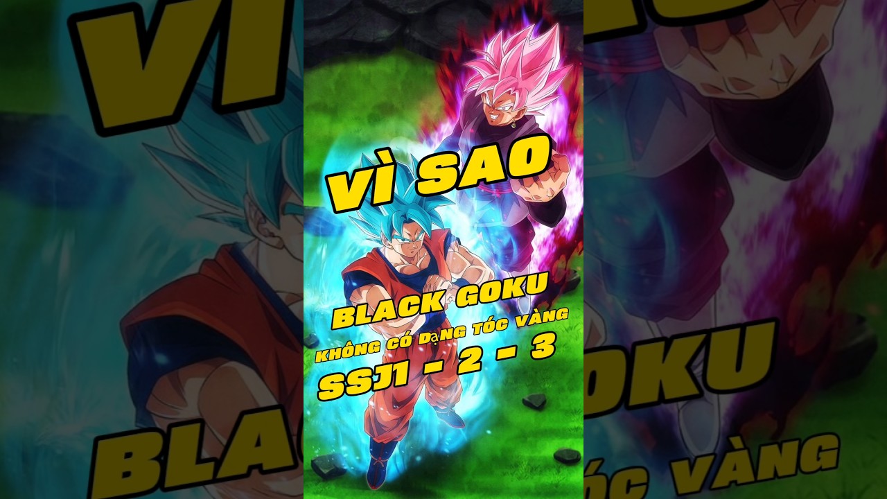 tại sao black goku sử dụng god ki lại ra super saiyan Rosé - goku & vegeta lại là blue 