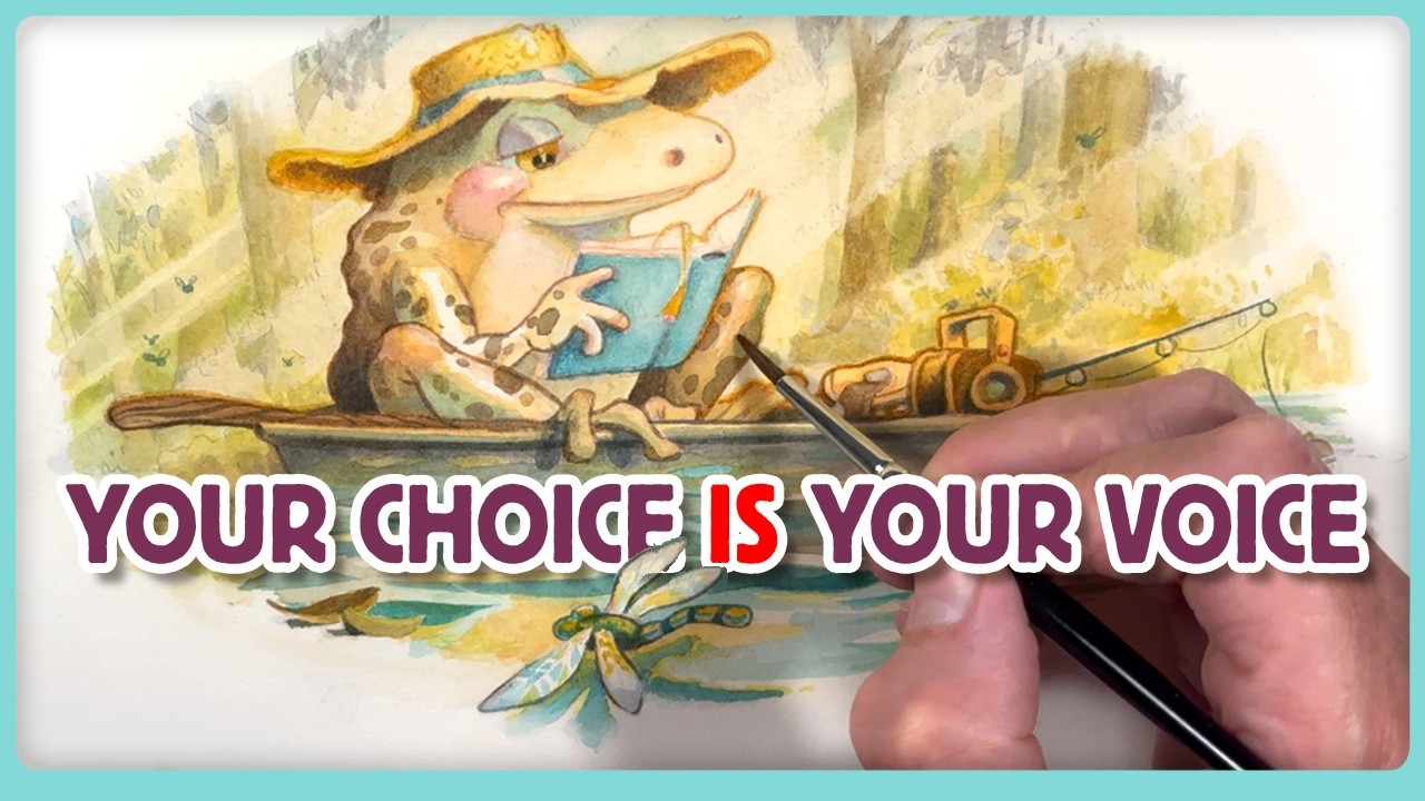 Stretching Watercolor Paper for a KidLit painting (and why CRAFT still matters)