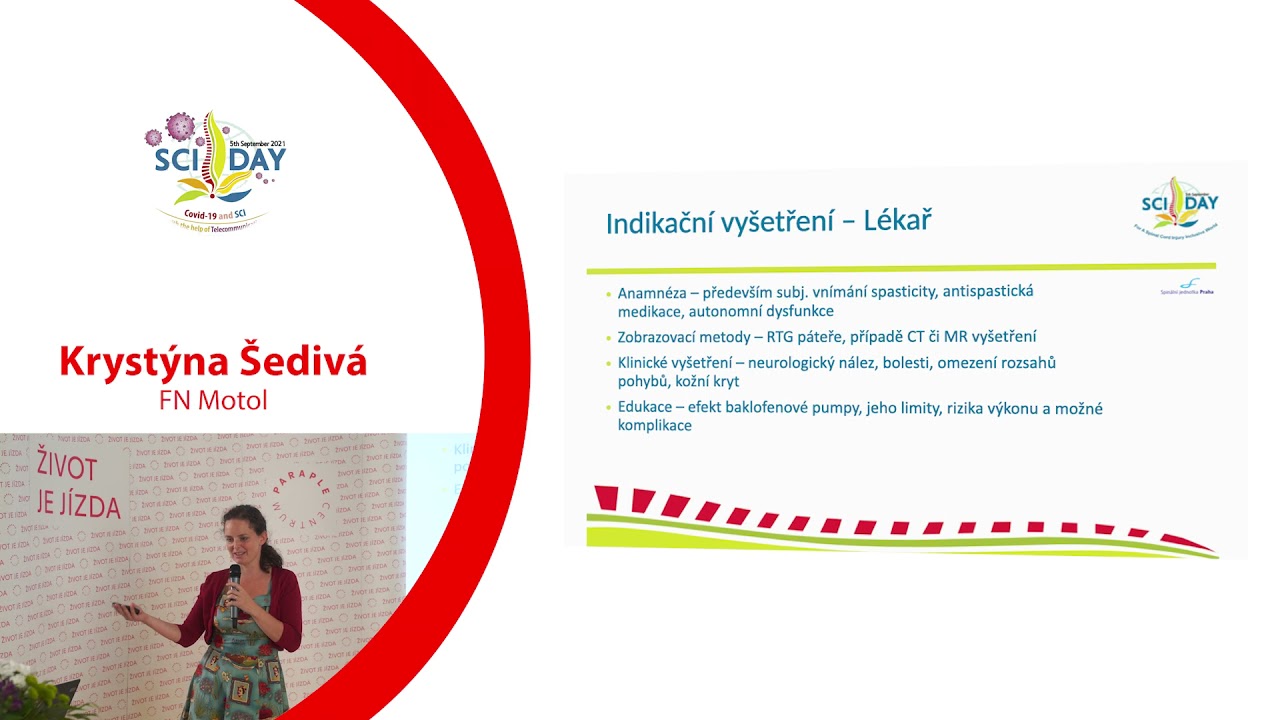 Léčba spasticity intrathekálním baklofenem | Jiří Kříž | SCI DAY 2021