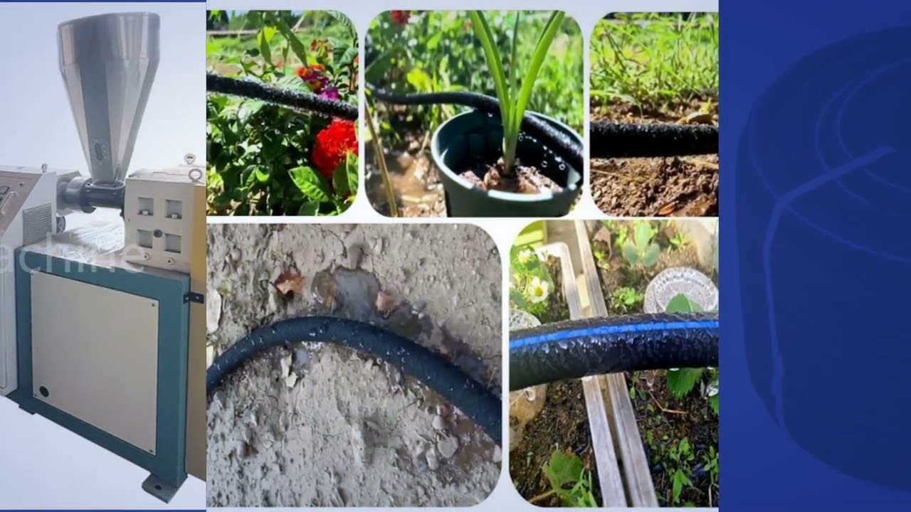 rubber irrigation pipe production line transform rubber waste into anti-clogging irrigation system