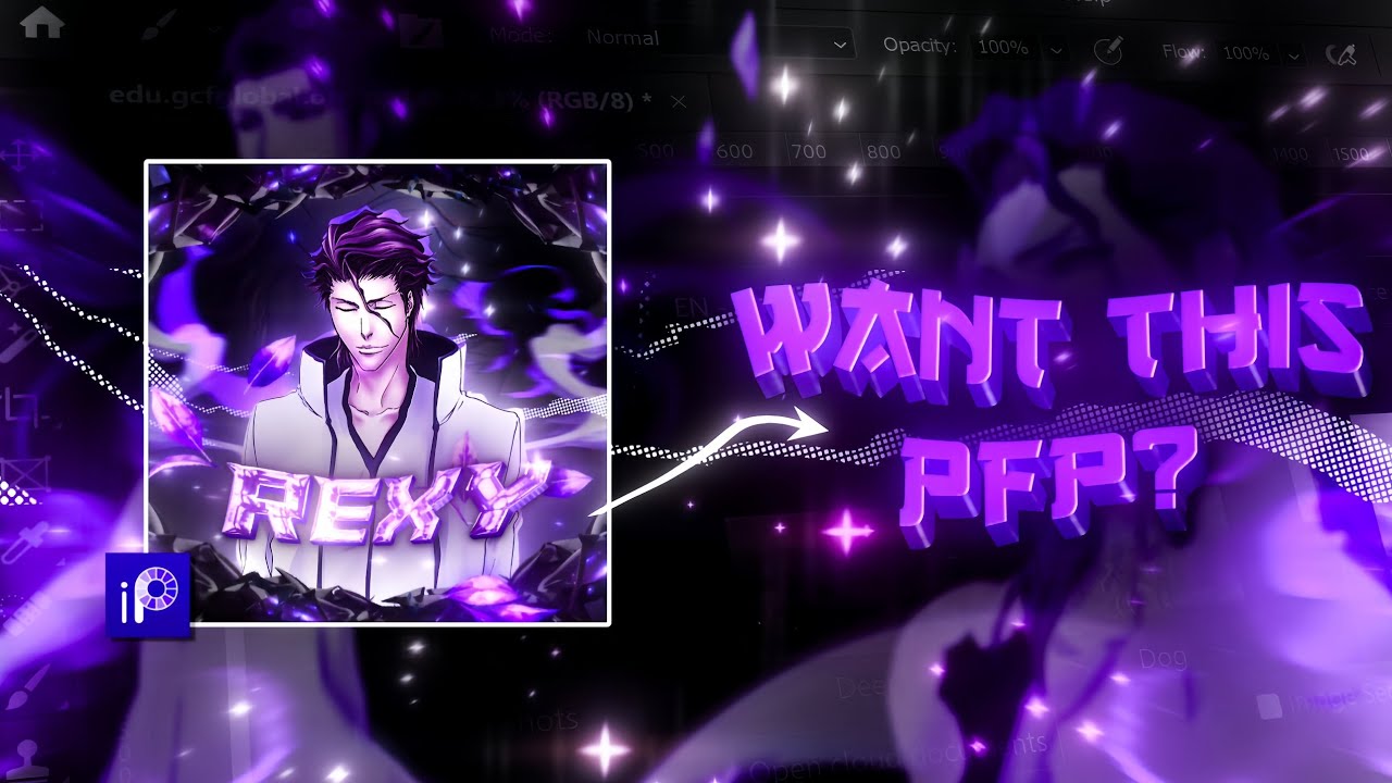 HOW TO MAKE ANIME PFP/LOGO || AIZEN LOGO TUTORIAL ✨|| IBIS PAINT X