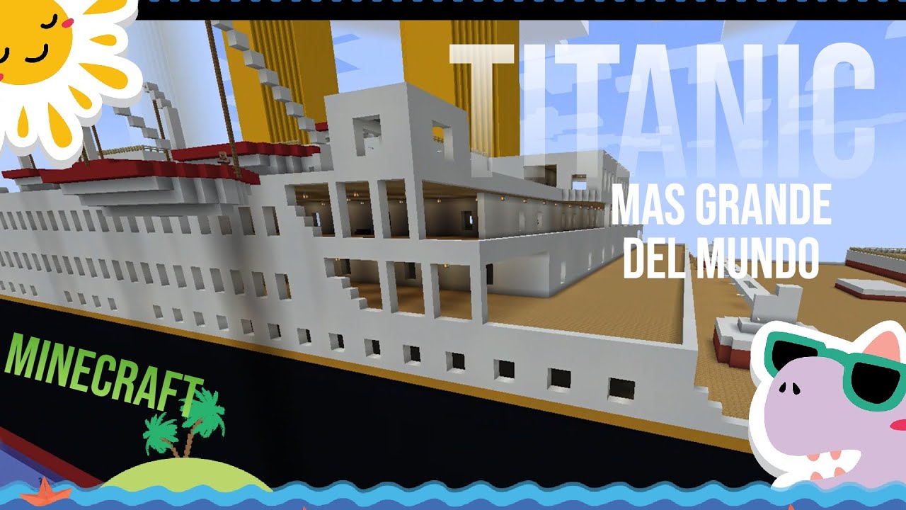 Construyendo Titanic gigantesco mientras te cuento datos sorprendentes (Minecraft)