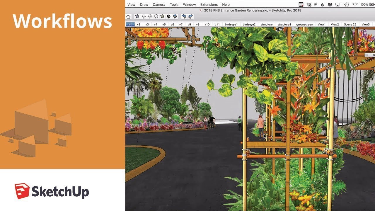 Exhibit Design: Philadelphia Flower Show Workflow