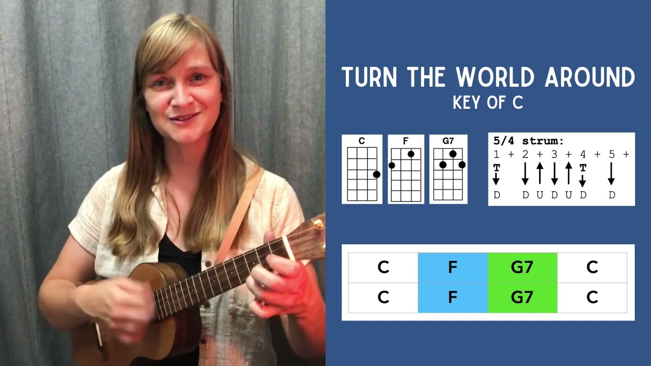Turn the World Around | #UkulelePlayAlong with @AveryHill-Ukulele