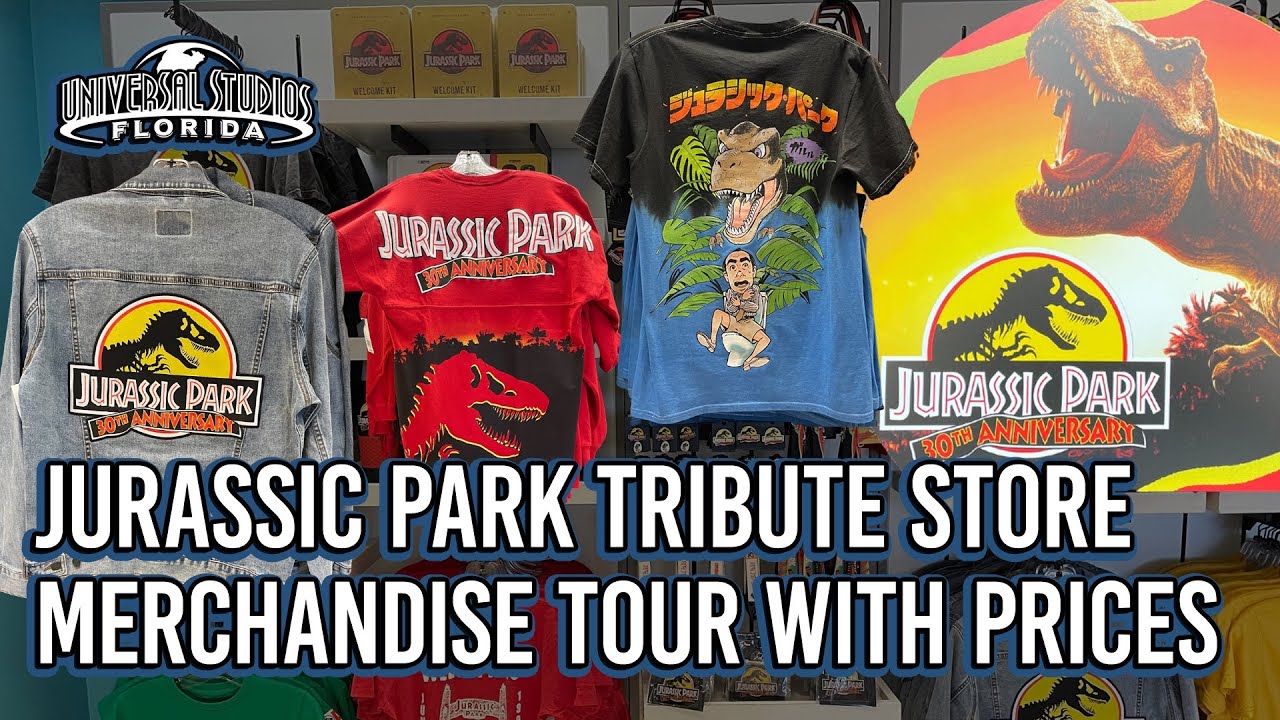 Jurassic Park 30th Anniversary Merchandise Tour with Prices at Universal Studios Florida