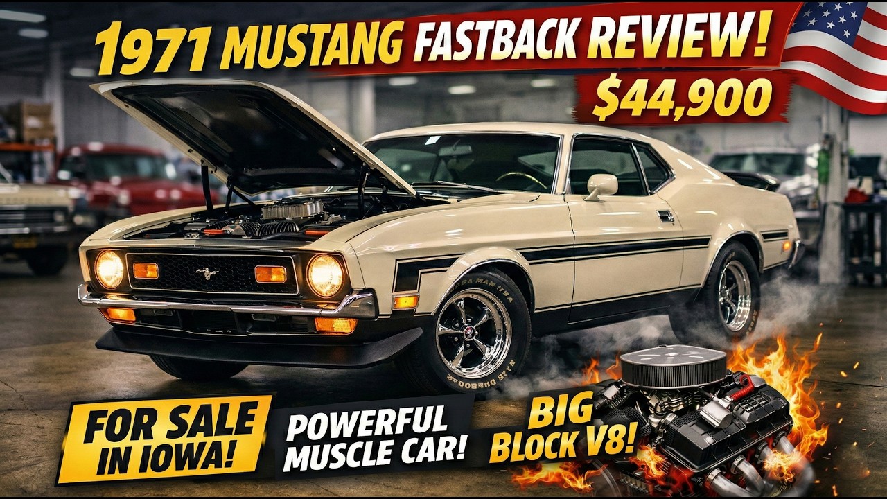 Ford Mustang Fastback Big Block 1971 года | Брутальный звук двигателя (США)