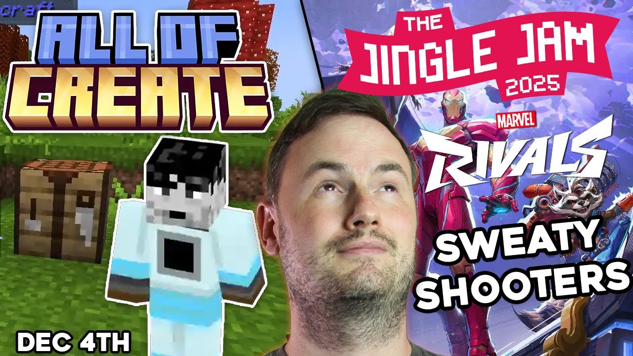 Showing my Cog in Minecraft: All of Create HARDCORE! Jingle Jam Sweaty Shooters & ARC Raiders!