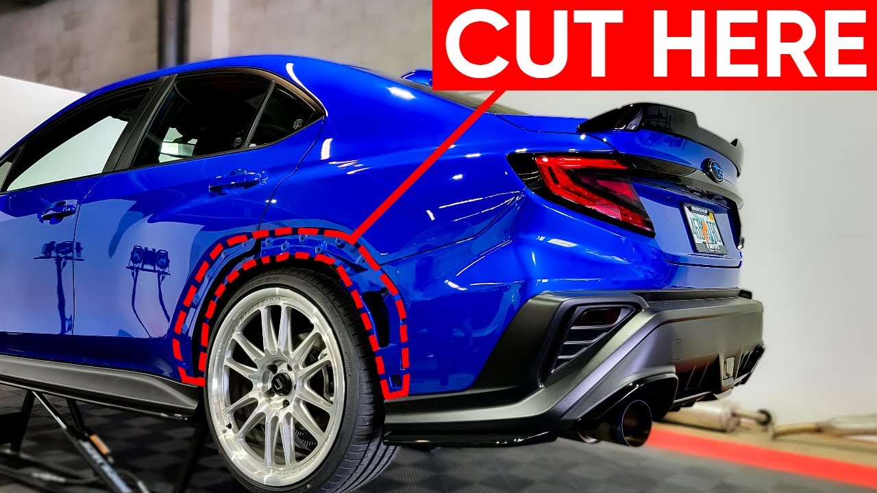 Как снять расширители крыльев и расширители крыльев WRX 2022?