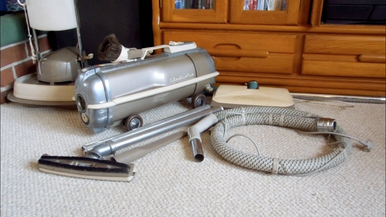 Vintage 1967 Electrolux Model G (Tan) Canister Vacuum Cleaner