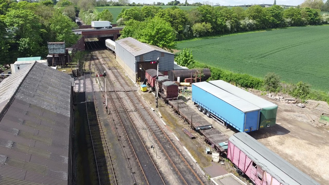 Nene valley railway by drone