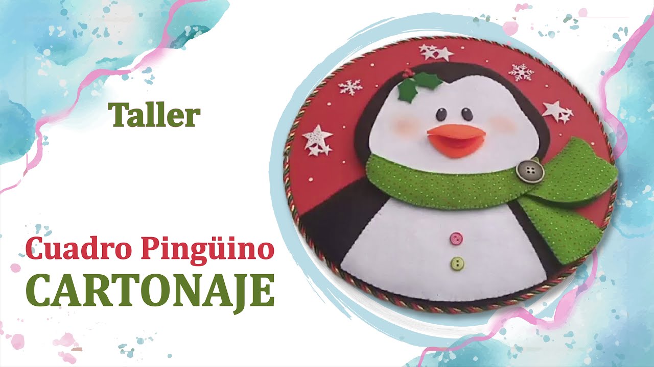 Taller Cuadro Pingüino (Cartonaje)