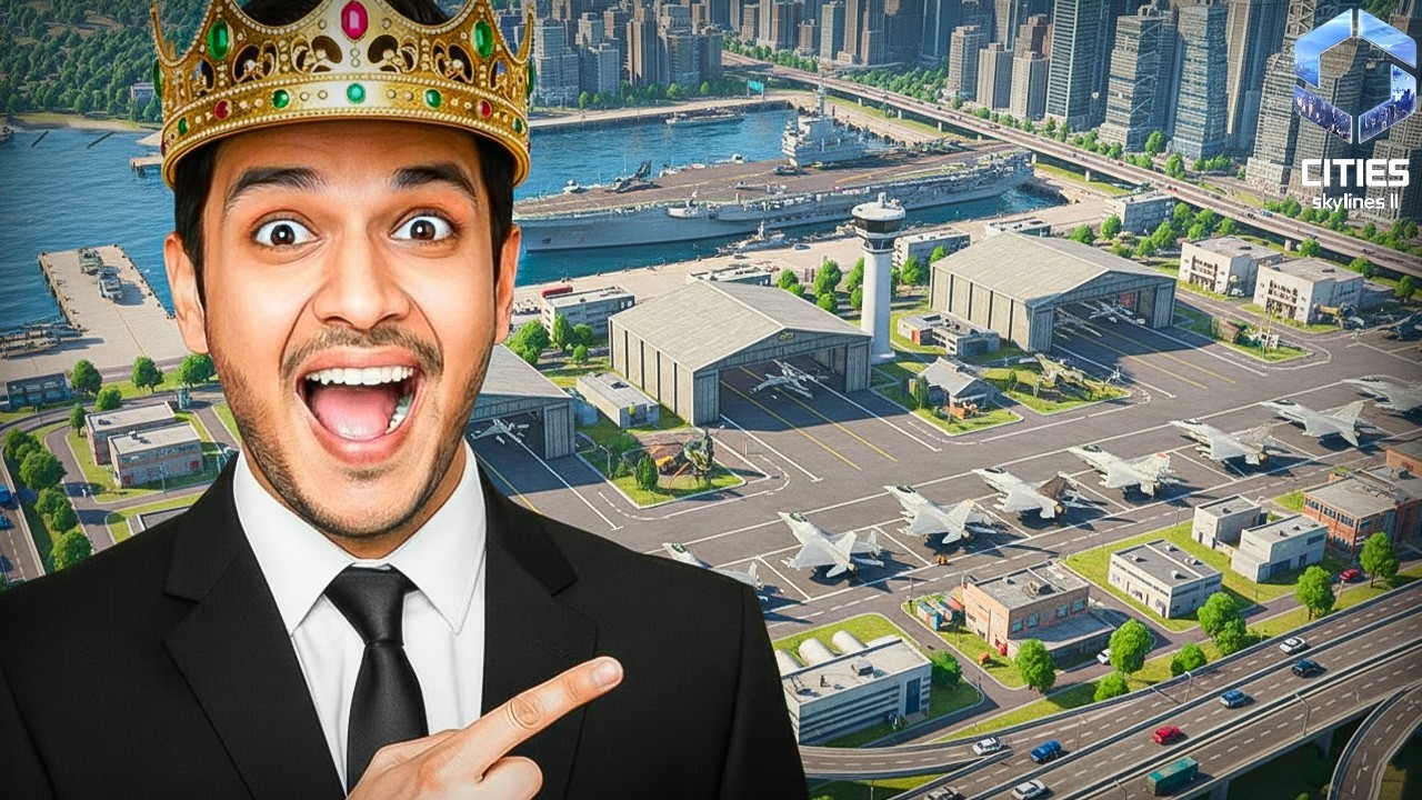 I Built The WORLD’S BIGGEST AIRCRAFT CARRIER FLEET in Cities Skylines 2!