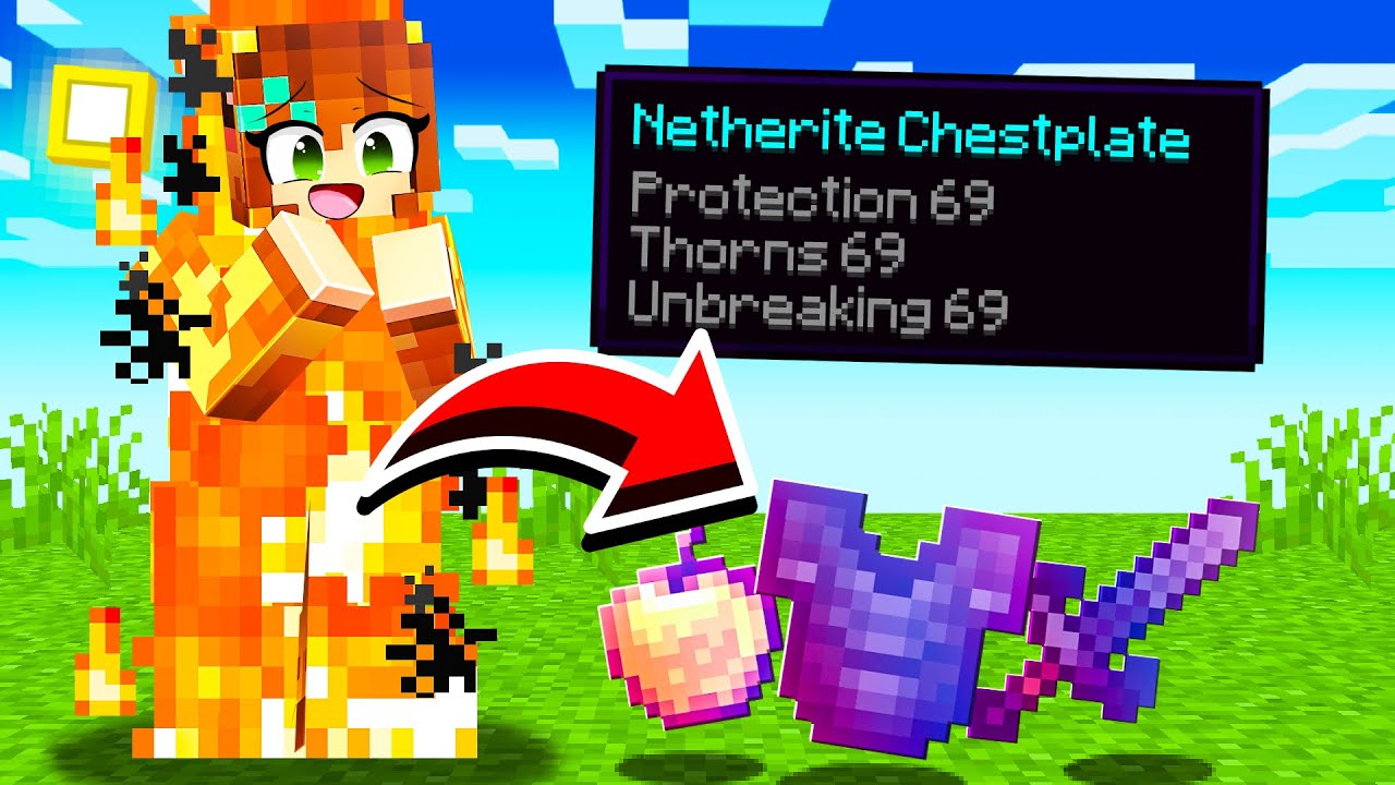 DAMAGE gives you OP ITEMS in Minecraft