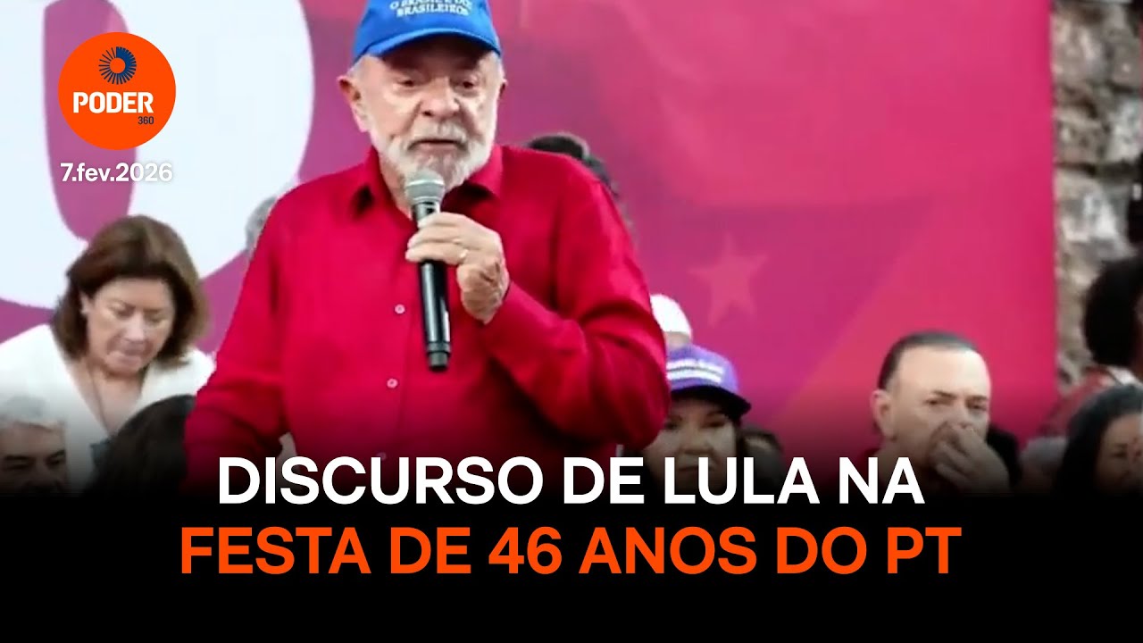 Discurso de Lula na festa de 46 anos do PT