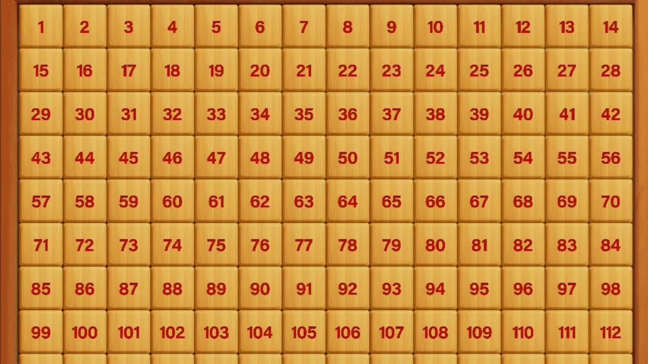 14x14 number puzzle