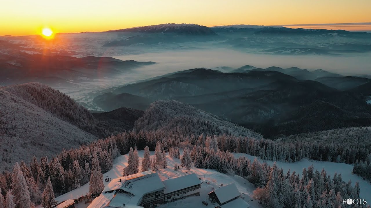 Poiana Brasov's SUNSET | GOLDEN HOUR drone shots from Cabana SKV Postavaru