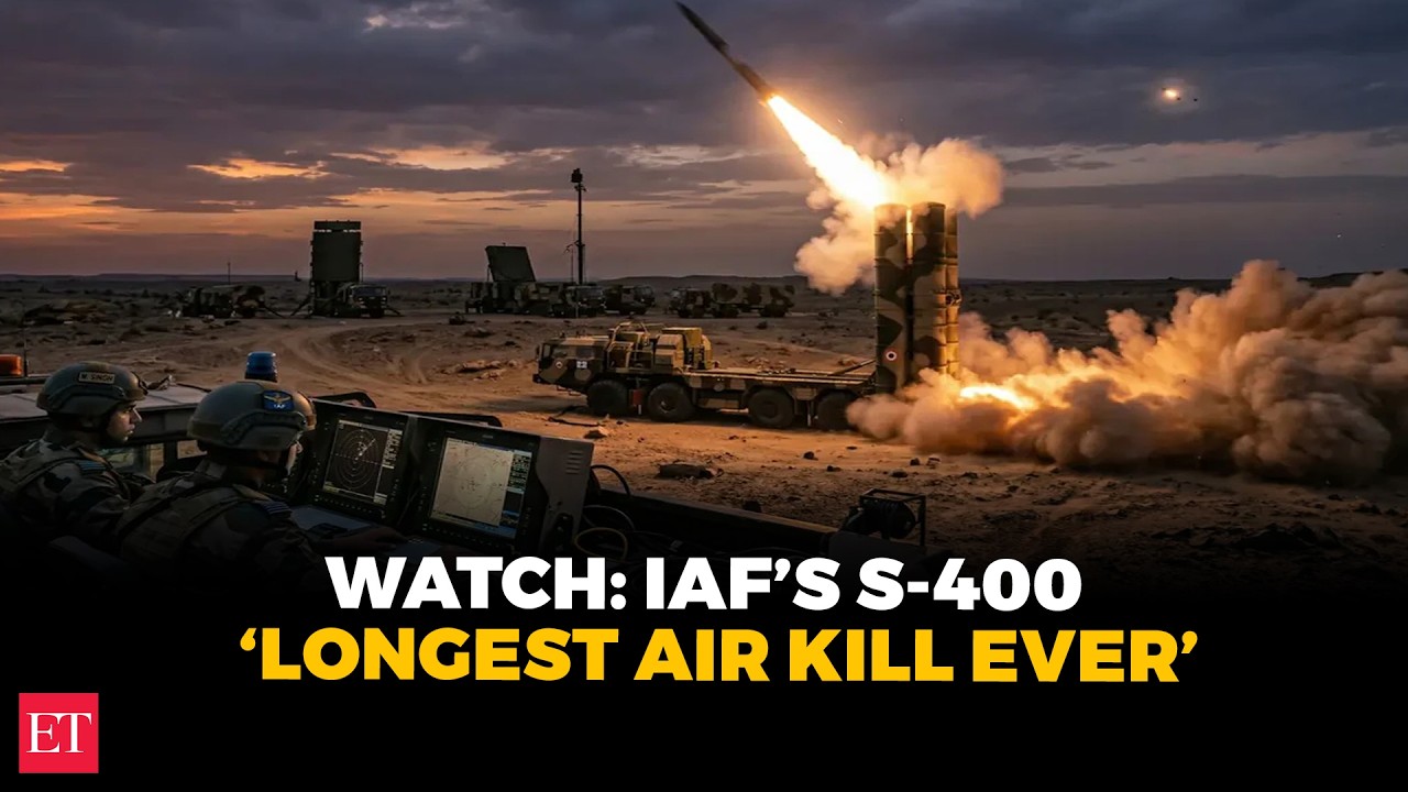 IAF shares first S‑400 firing video, cites longest‑range air kill in military history