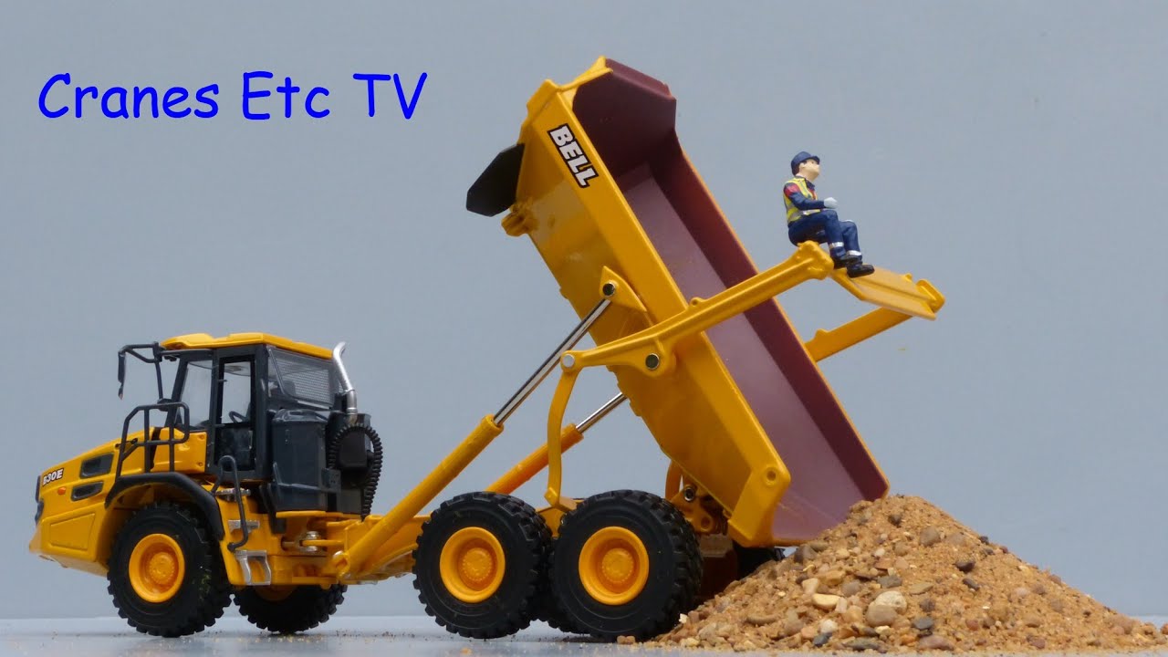 USK Bell B30E Articulated Dump Truck by Cranes Etc TV