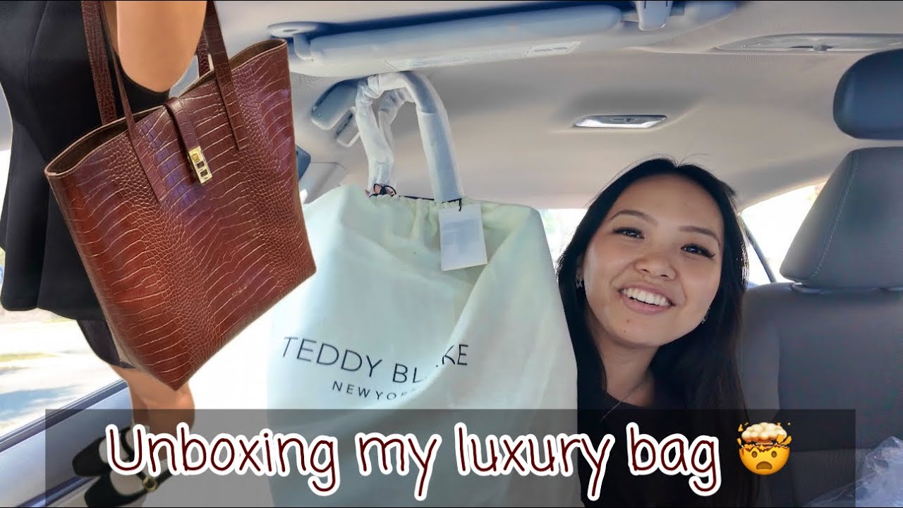 Unboxing my luxury teddy blake bag👜& first impression || NewYork || Tibetan Vlogger #teddyblake 