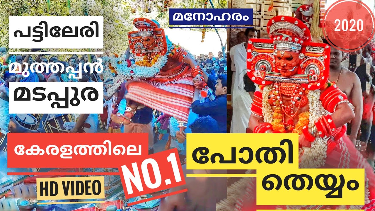 കേരളത്തിലെ No:1പോതി തെയ്യങ്ങളിൽ ഒന്ന്. പട്ടിലേരി ശ്രീ മുത്തപ്പൻ മടപ്പുര കണ്ണൂർ മാനന്തേരി#Pothy #They