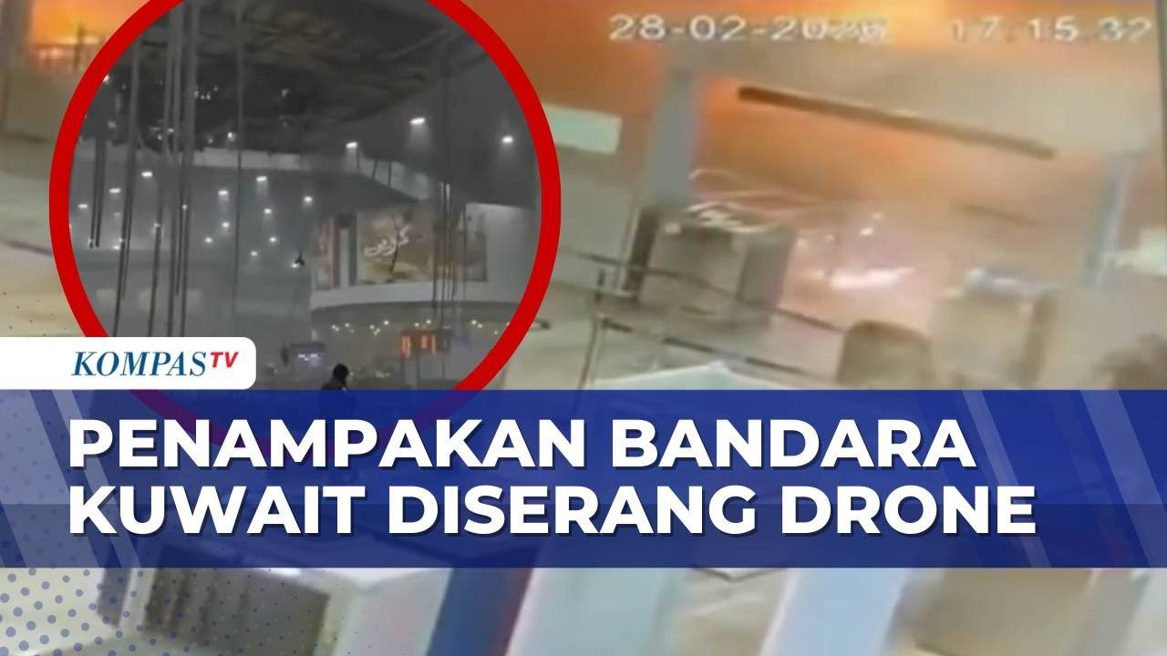 Ini Penampakan Bandara Internasional Kuwait Dihantam Drone