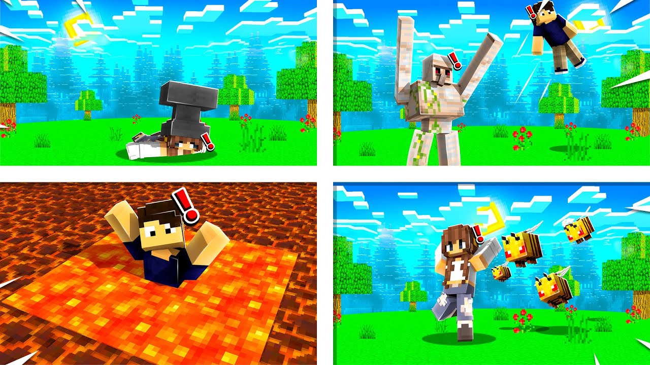 AS MELHORES MANEIRAS DE MORRER NO MINECRAFT