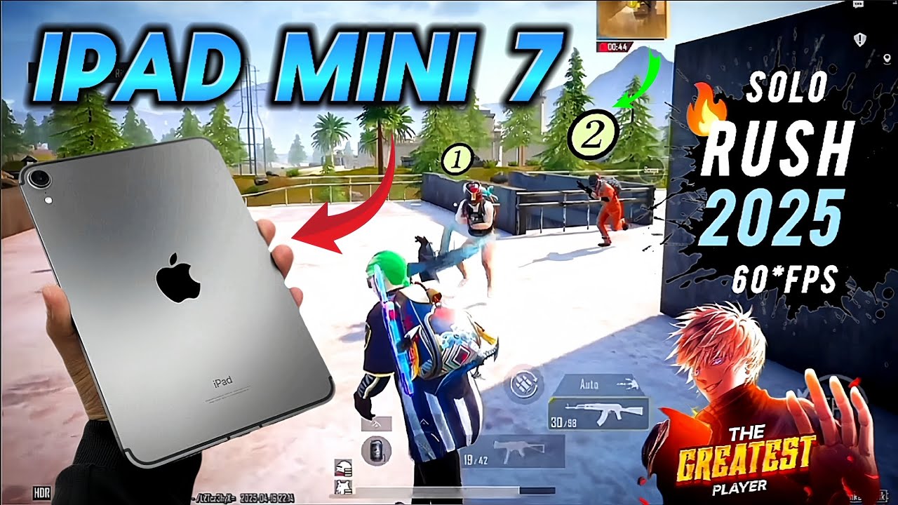 HDR+EXTREME GAMEPLAY TEST IN 2025😍🔥#ipad #ipadmini #ipadmini7 #bgmi #pubg