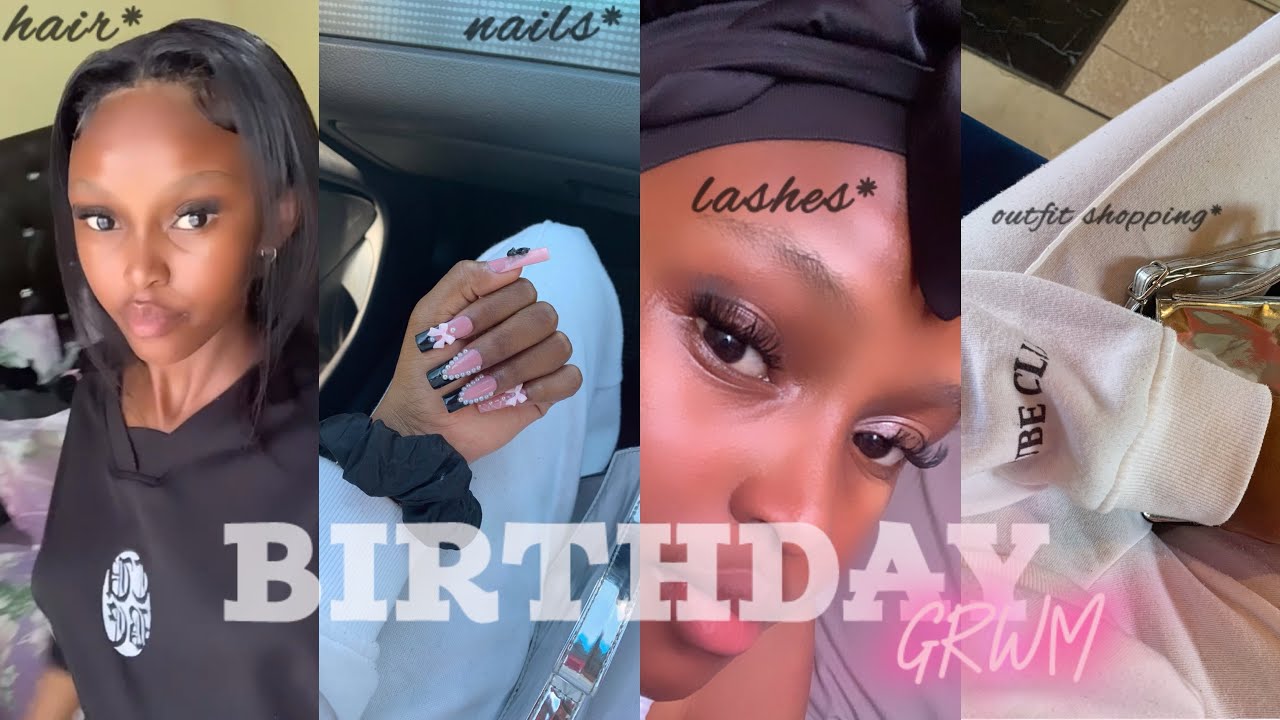 18th Birthday Prep | GRWM | nails, lashes & hair