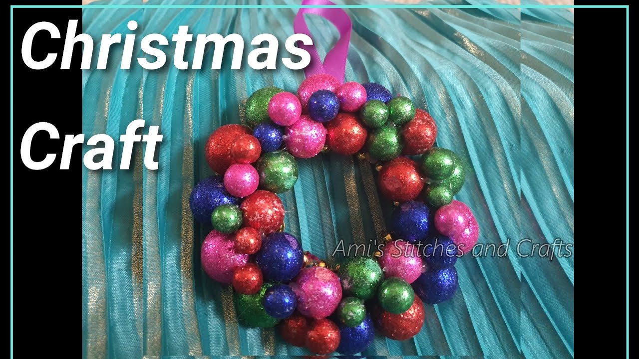 DIY Christmas Wreath/Amis stitches and crafts