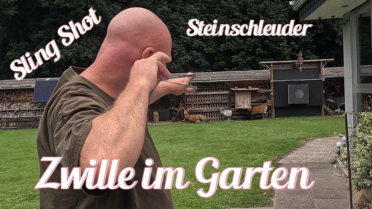 Zwille im Garten Sling Shot
